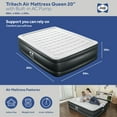 thumbnail image 3 of Sealy Tritech 20" Air Mattress Inflatable Bed Queen with Built-In AC Pump, 3 of 13