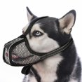 thumbnail image 1 of Adjustable Soft Dog Muzzle Basket for Small, Medium & Large Breeds - Prevents Biting, Licking & Chewing - Reflective Strap for Grooming & Daily Activities., 1 of 4