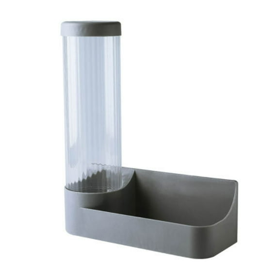 Reheyre Transparent Paper Cup Dispenser - Visible Design - Wall Mounted - Dustproof - Large Capacity - with Lid - Space-Saving - Burr-Free - Disposable Cup Dispenser - Storage Holder - Home Supplies