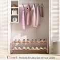 thumbnail image 2 of Expandable Shoe Rack for Closet \uC\uD Adjustable Shoe Rack for Small Space Small Shoe Organizer for Front Door Sturdy Metal, 2 of 6