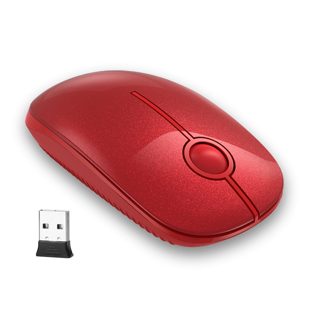 Wireless Mouse, 2.4G Slim Portable Computer Mice with Nano Receiver for