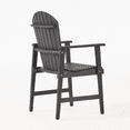 thumbnail image 6 of Tcbosik Set of 2 Acacia Wood Chairs, Weather-Resistant Dining Chair, Armchair for Garden, Patio, Backyard, Easy Assembly, Dark Grey, 6 of 10