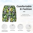 thumbnail image 5 of Balery Football Doodle Mens Swim Trunks Swim Shorts for Men Quick Dry Inseam Beach Shorts with Compression Liner Pocket-X-Large, 5 of 9