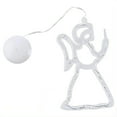thumbnail image 2 of Wadada Lighted Christmas Window Decorations,LED Bell Angel Snowflake Star Shaped,Battery Operated with Suction Cup Hook for Christmas Window Glass Wall Indoor Decorations Warm White (Angel), 2 of 6