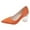 Orange, variant on Women Casual Shoes Fashion Spring and Summer New Pattern Simple Solid Pointed Toe Square Heel Comfortable High Heels