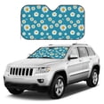 thumbnail image 4 of Bingfone Daisies Flowers Car Windshield Sunshade,Sun Foldable Sun Shield Sun Visor for Car - Small, 4 of 8