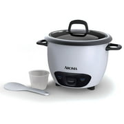AROMA 14-Cup (Cooked) / 3Qt. Rice & Grain Cooker, White, New, ARC-747G