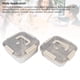 thumbnail image 4 of Contenedor De Almacenamiento De Alimentos De Metal, Contenedor De Almacenamiento De Alimentos Multifuncional Que Ahorra Espacio, Caja Sellada, Fácil De Limpiar, 2 Piezas Para, 4 of 7