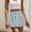 Blue, variant on Abomasnow Women's Bubble Mini Skirts High Waisted Tummy Control Flared Short Skirts Lightweight Y2K Ruffle Hem Bubble Skorts