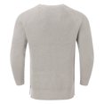 thumbnail image 5 of Vedolay Sweaters for Young Men Oversized Sweaters Spilt Hem Pullover Knit Sweater Tops Grey,XL, 5 of 5