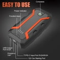 thumbnail image 6 of XIHAMA Jump Starter Portable for 8.0L Gas/5.0L Diesel, 12V/1500A Auto Jump Box Car Battery Charger Pack, USB Quick Charge Type-C & LED Light & Compass, 6 of 6