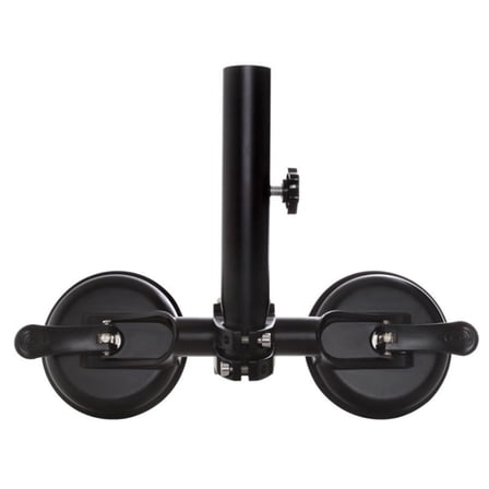 Car Double Suction Cup Mount Flag Pole Holder Bracket Adjustable Heavy Duty