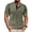 Green, variant on Men's Waffle Knit Henley Shirt Short Sleeve Button Neck Casual T-Shirt Soft & Lightweight For Summer Daily Wear Basic Tops,Camel,XXXL