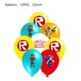 thumbnail image 4 of HJTRADE Roblox Birthday Party Decoration Set Banners Balloon Cake Toppers Swirls 44pcs, 4 of 6