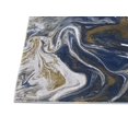 thumbnail image 5 of HR Abstract Rugs Boho abrash Rugs Marble Theme Gold Gray Navy Blue Bone and Multi Color Luxury Livingroom Carpet Thick Pile and Ultra Soft Non-Shedding Rug, 5 of 8