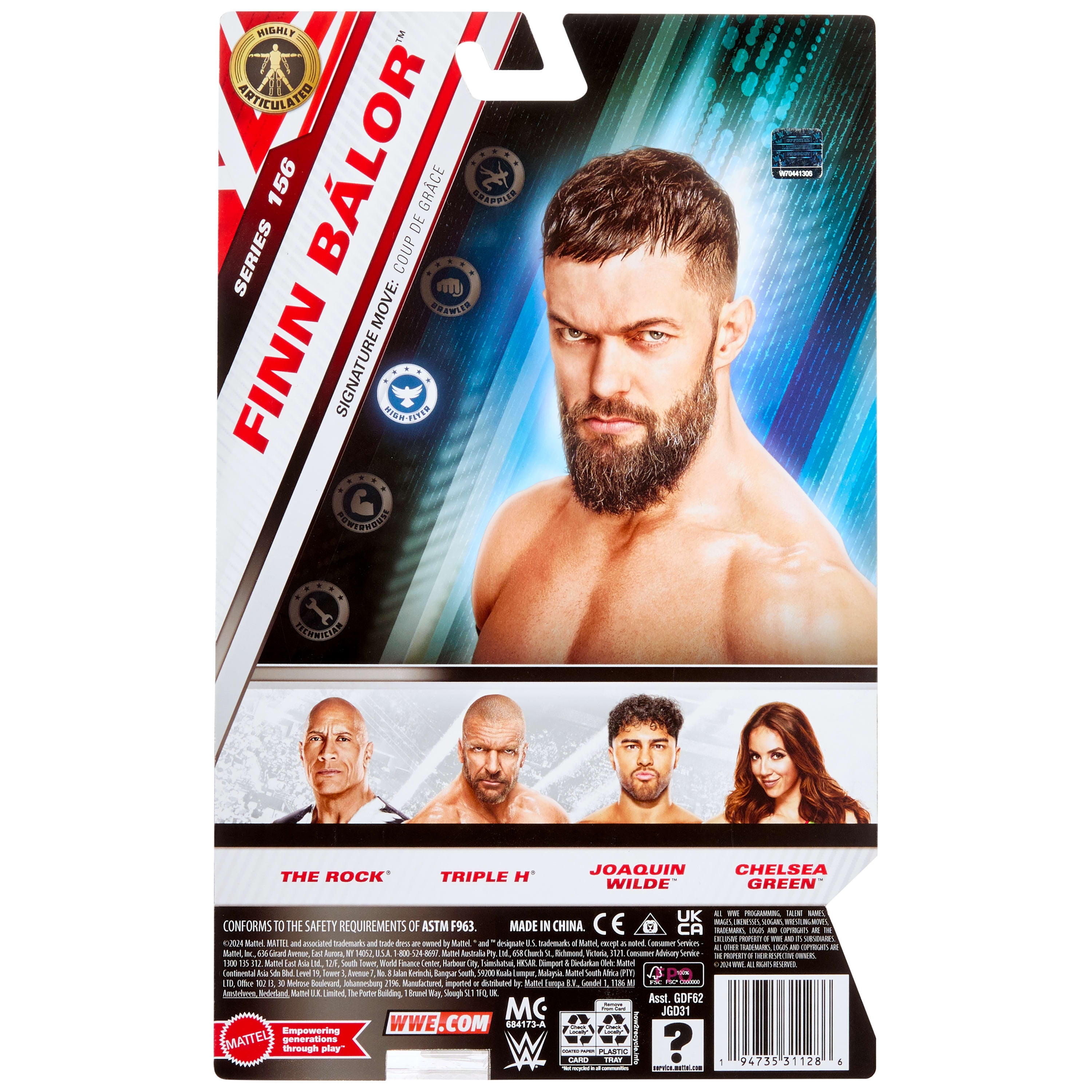 WWE Finn Balor Action Figure, Main Event Series #156, 6-inch Collectible with Articulation
