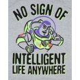 thumbnail image 2 of Disney Buzz Lightyear T-Shirt Men's No Sign Of Intelligent Life Anywhere Toy Story Adult Short Sleeve Tee, 2 of 3