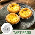 thumbnail image 3 of CRILSTYLEO 6Pcs Egg Tart Molds Non Stick Baking Tools for Family and Friends, 3 of 7