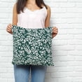 thumbnail image 2 of Dark Green Spring Floral Pillow Covers 18x18 Inch Decorative Throw Pillow Cover, Farmhouse Flowers Elegant Pastoral Sofa Pillowcases Accent Cushion Case Home Decor Bedroom Living Room, 2 of 6