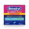 (3 pack) (3 pack) Benadryl Allergy Plus Congestion Ultratabs, Nasal Congestion Relief, Allergy Tablets, 24 Ct