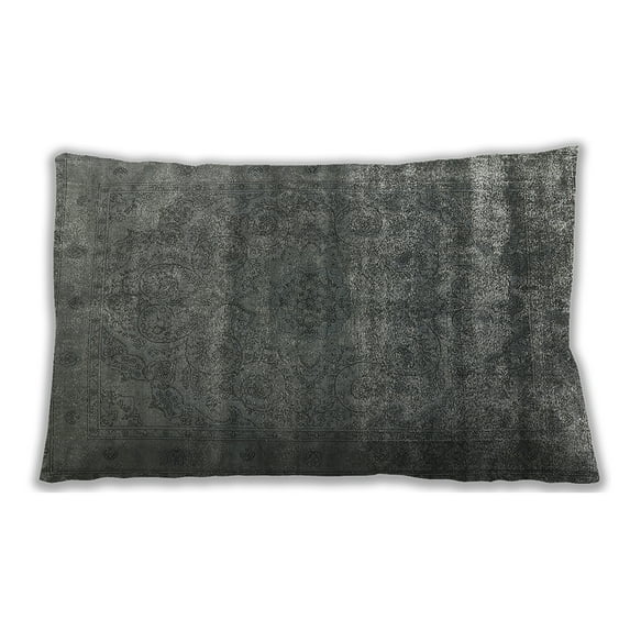 Ahgly Company Indoor Rectangular Mid-Century Modern Lumbar Throw Pillow, 13 inch by 19 inch