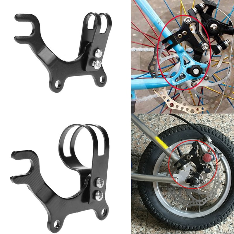 Adjustable black bicycle bike disc brake bracket frame adaptor mounting holde FL 