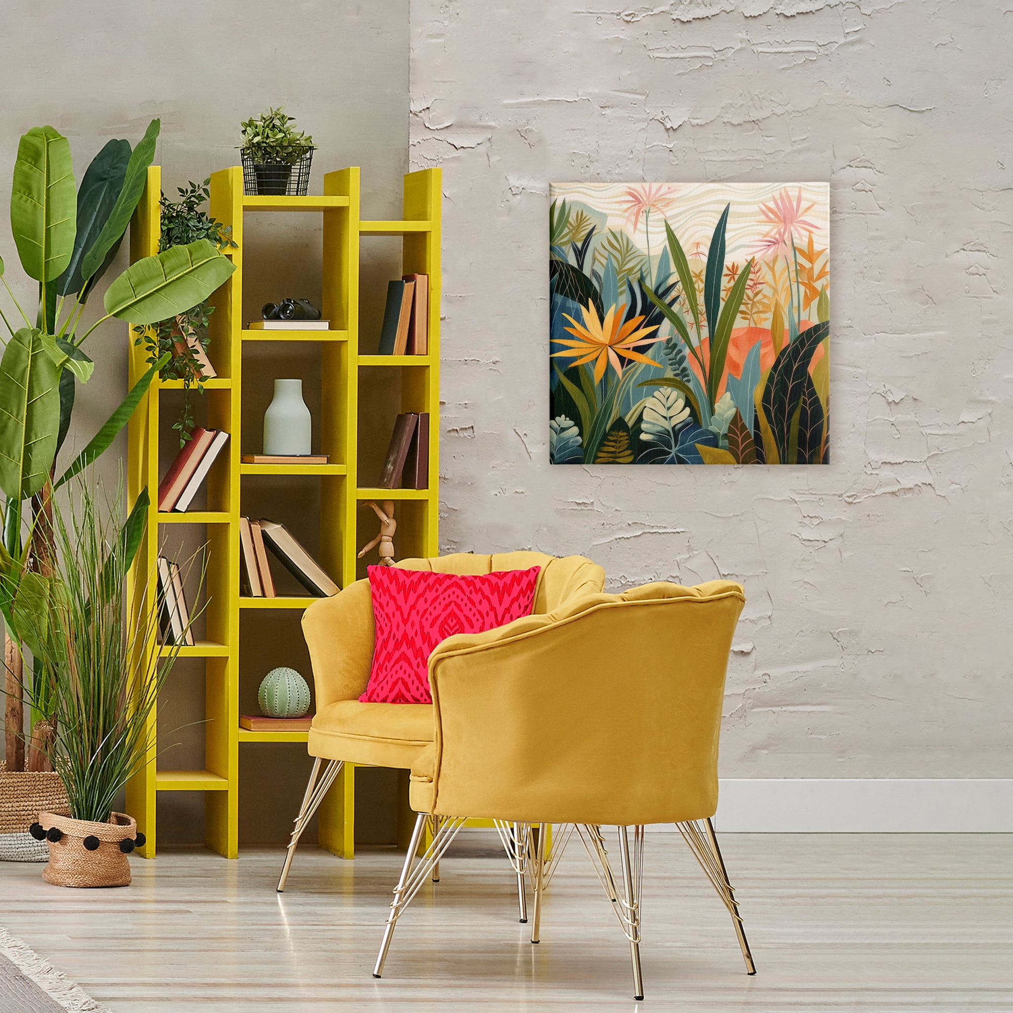 Stupell Industries Tropical Botanical Embrace Canvas Wall Art, design by Lazar Studio