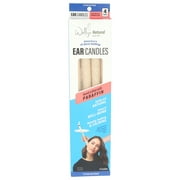 Wally's Natural Unscented Paraffin Wax Ear Candles, 4 Pack