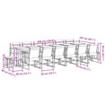 thumbnail image 4 of vidaXL 17 Piece Garden Dining Set Black Textilene, 4 of 5