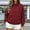 Wine, variant on Ghalytn Women's Fleece Lined Full Zip Jacket, Stand Collar Drop Shoulder Cargo Pocket Casual Outerwear