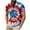 Multicolor, variant on CFLVAEK Fourth of July Tshirts Shirts for Men Fashion Tie Dye Patriotic Print Shirt Summer Casual Short Sleeve Henley Neck Shirts M