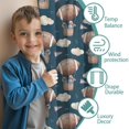 thumbnail image 3 of Blackout Kids Curtains,Blue Background Football Hot Air Balloons Pattern Childrens Insulated Curtains Set Of 2,Bedroom Essentials,Toddler Room Decor 42"x54", 3 of 5