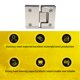 thumbnail image 2 of Eigraketly Clip de puerta de vidrio pulido de 180 grados, bisagra de escaparate montada en la pared, piezas de repuesto, abrazadera plegable para muebles de Artesanía Eigraketly TO012055-01B, 2 of 6