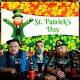 thumbnail image 3 of MXTPOV St.Patrick's Day Banner, Lucky Green Shamrock Leprechaun Backdrop for Garden Party Home Decor, St Patricks Day Decorations, Welcome Decor Flag Yard Signs, 3 of 4