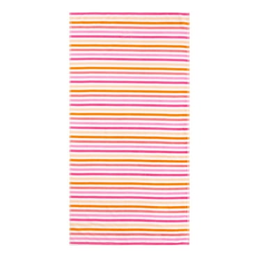 Mainstays Beach Collection Warm Breton Striped Cotton-Blend Beach Towel