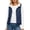 Blue, variant on Ghalytn Women's Hooded Puffer Vest, Fleece Lined Sleeveless Zip-Up Jacket with Pockets