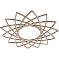 thumbnail image 2 of Ekena Millwork 20"OD x 7 3/4"ID x 3/8"T Eleanor Wood Fretwork Pierced Ceiling Medallion, Red Oak, 2 of 3