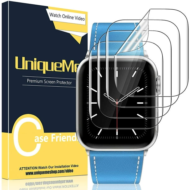 4 Pack UniqueMe Screen Protector Compatible for Apple Watch