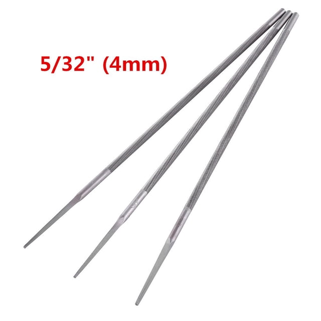 0.2” Chainsaw Files Bearing Steel For Woodwork High Quality Round Sharpening Saw Chain Sharpener Kit 3Pcs New Sale