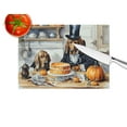 thumbnail image 2 of Bloodhound Fall Kitchen Pumpkins Glass Cutting Board Large 12 in x 15 in, 2 of 5