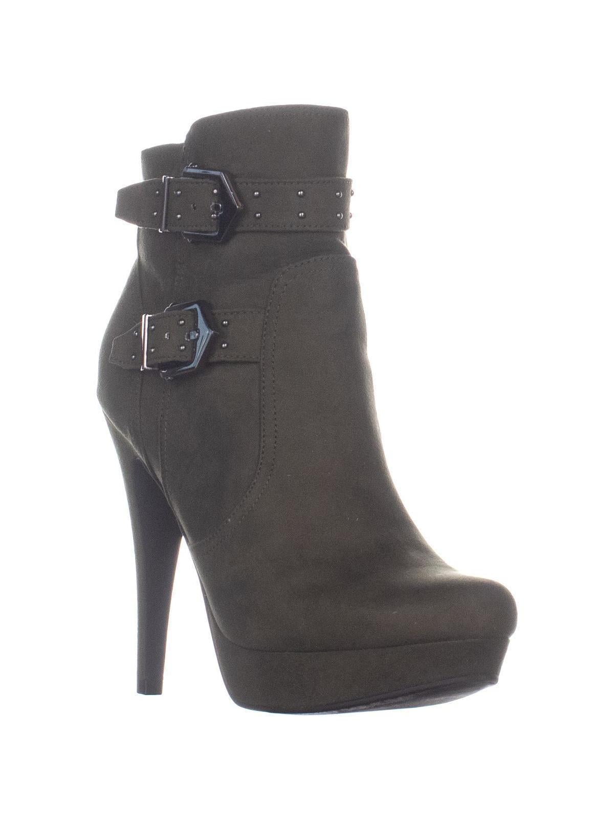 Womens G By Guess Dalli2 Platform Ankle Boots, Dark Green - Walmart.com