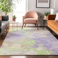 thumbnail image 7 of Addison Rugs Mayfield Premium Machine Washable Transitional Abstract Lavender Rectangle Rug, 5' X 7'6" Machine Washable Transitional Abstract Lavender Oversized Sherpa Throw Blanket, 7 of 7