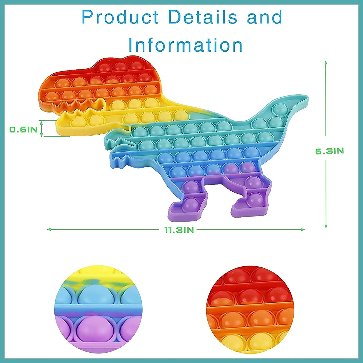 Poppit Fidget Toy,Jumbo Pop It Fidget 