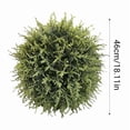 thumbnail image 2 of chaungfeng Artificial Cedar Topiary Ball, Round Faux Cypress Balls Outdoor, Fake Plant Sphere for Front Door, Porch, Backyard, Balcony, Patio, Garden, Wedding and Home Decor, 2 of 6
