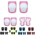 thumbnail image 2 of 6Pcs Thickened Drop-resistant Child Pads Set Curved Design Wrist Support Guard Elbow Knee Pads Set for Skateboarding, 2 of 8