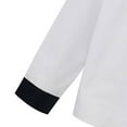 thumbnail image 6 of Hduncf Boys Slim Fit Dress Shirts Toddler Boy Button Down Shirt Long Sleeve Button Up Shirt Casual Formal Graduation White#1 12 Years, 6 of 6