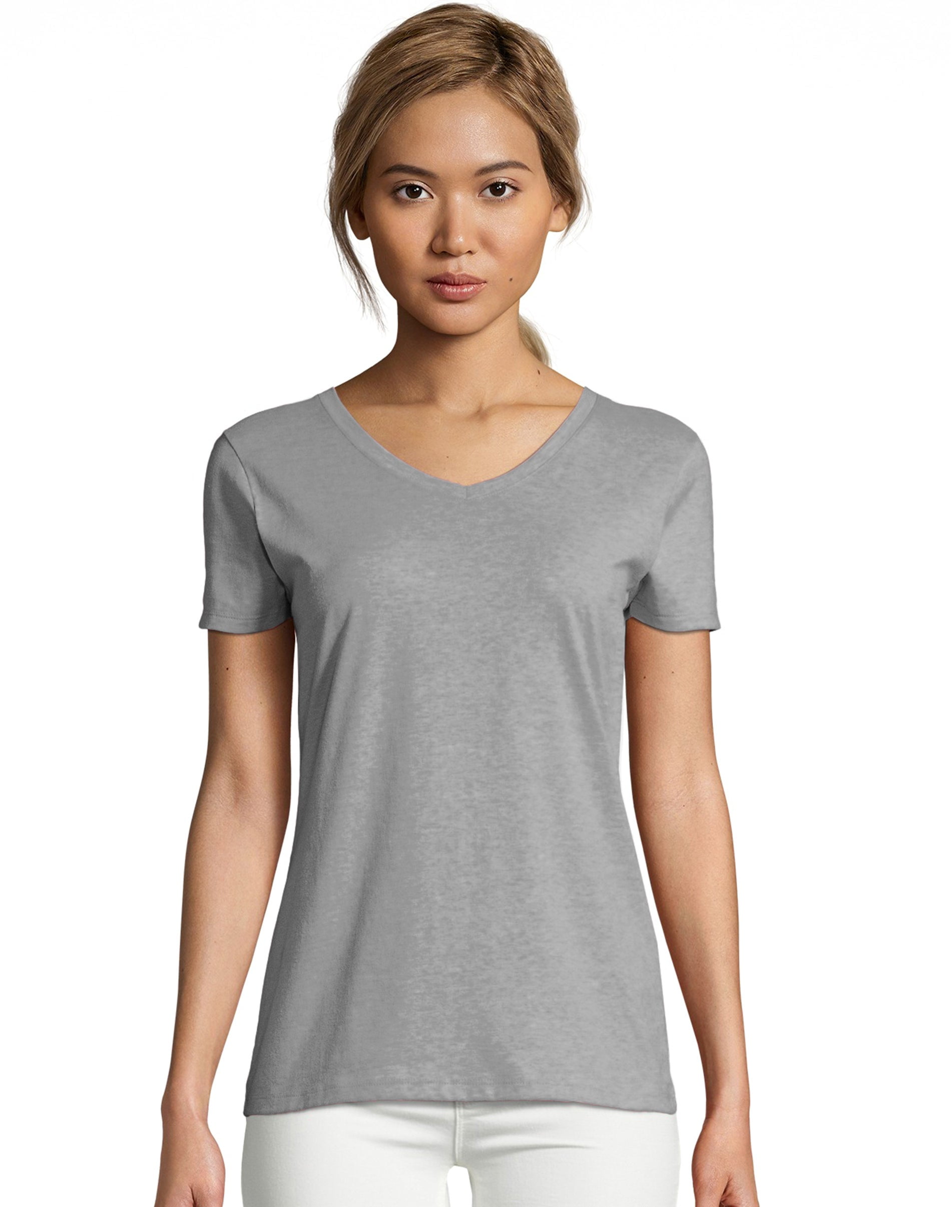 Hanes Womens X-Temp V-Neck T-Shirt, 3XL 