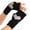 Black, variant on Snow Gloves Women's Solid Color Heart Pattern Half Finger Warm Knitted Gloves Winter Gloves Black A
