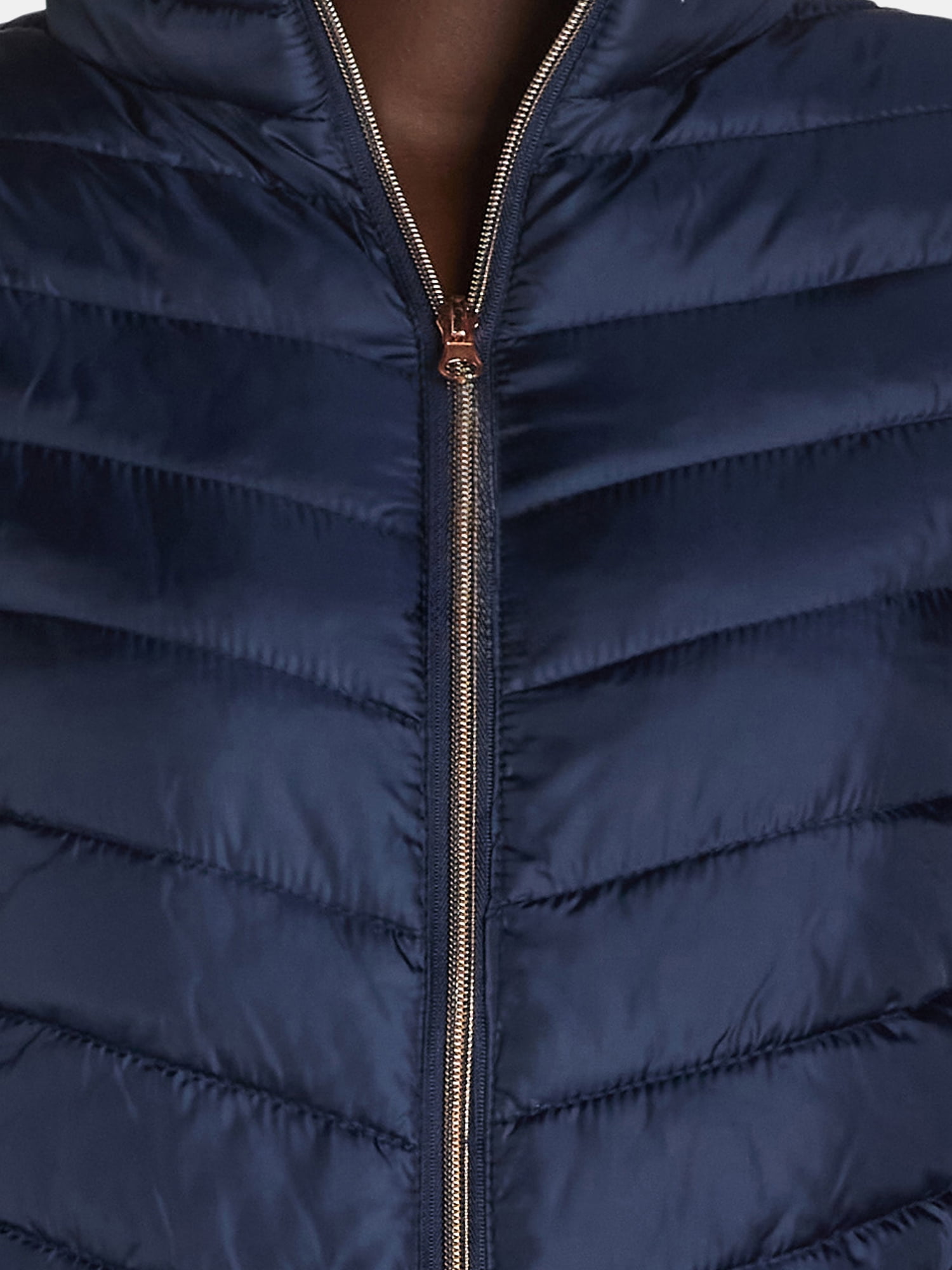 Big Chill Women's and Women’s Plus Packable Puffer Jacket, Midweight, Sizes S-3X