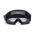 thumbnail image 1 of Optional life 'Fit Over Glasses' Anti-fog Riding Goggles with Sponge Liner Adjustable Elastic Headband (Clear Lens Normal Vision), 1 of 4
